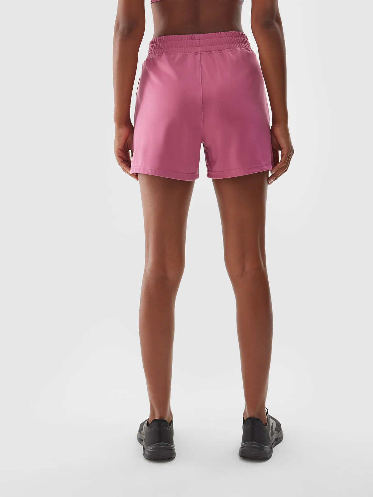 Spodenki treningowe szybkoschnące damskie - fioletowe