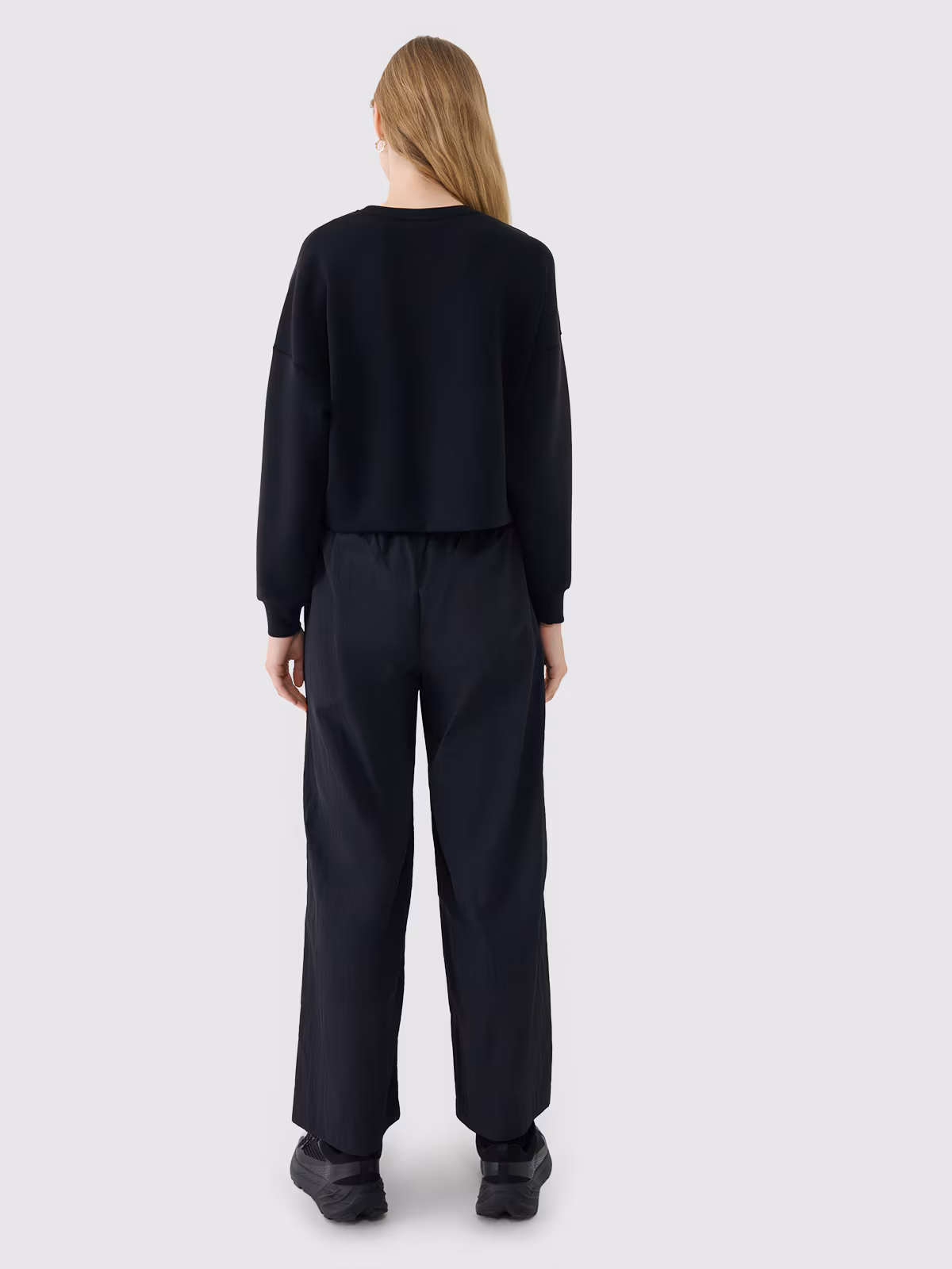 Bluza dresowa nierozpinana z modalem damska - niebieska