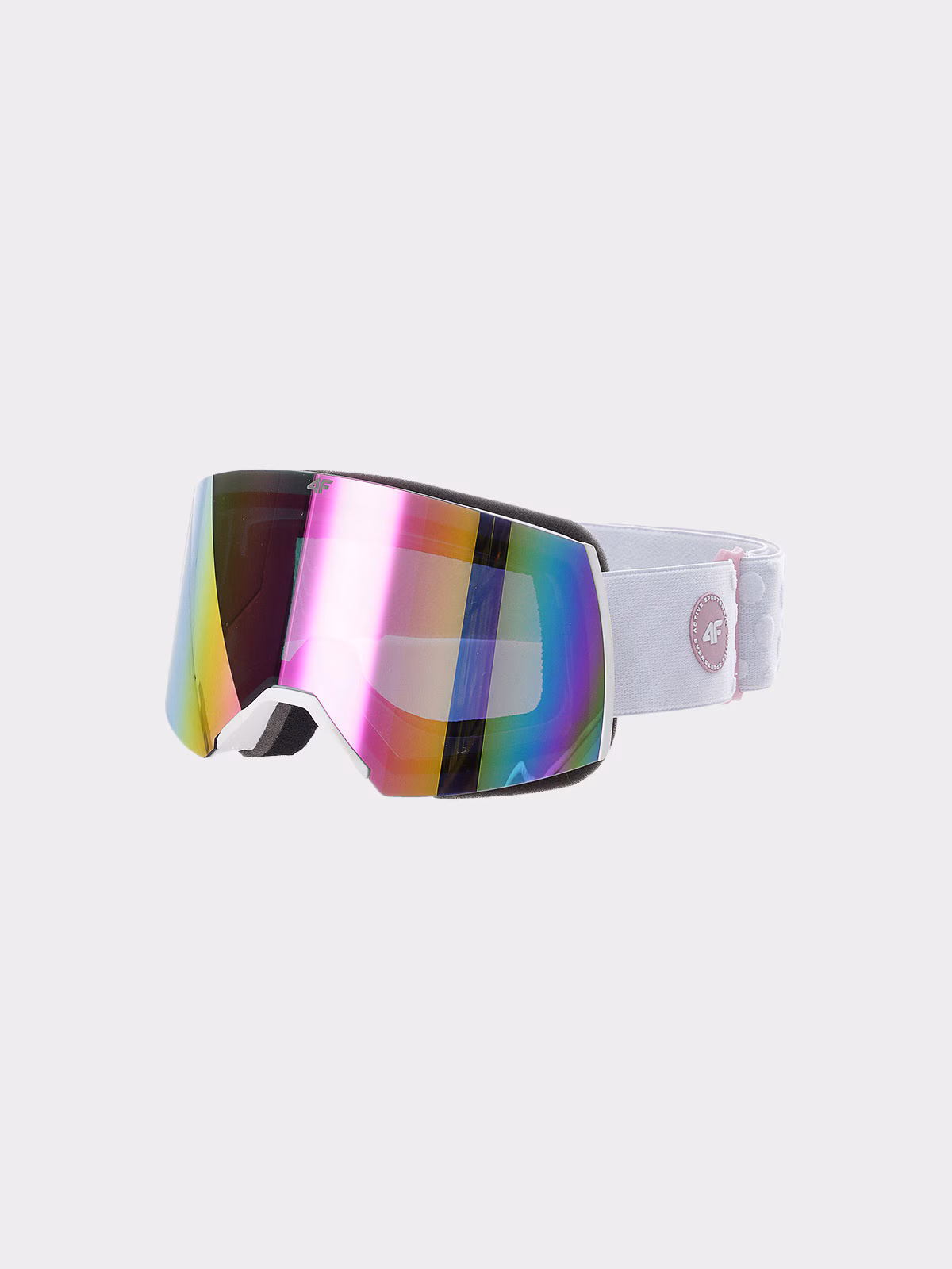 Gogle narciarskie z multibarwną powłoką dziewczęce - fioletowe