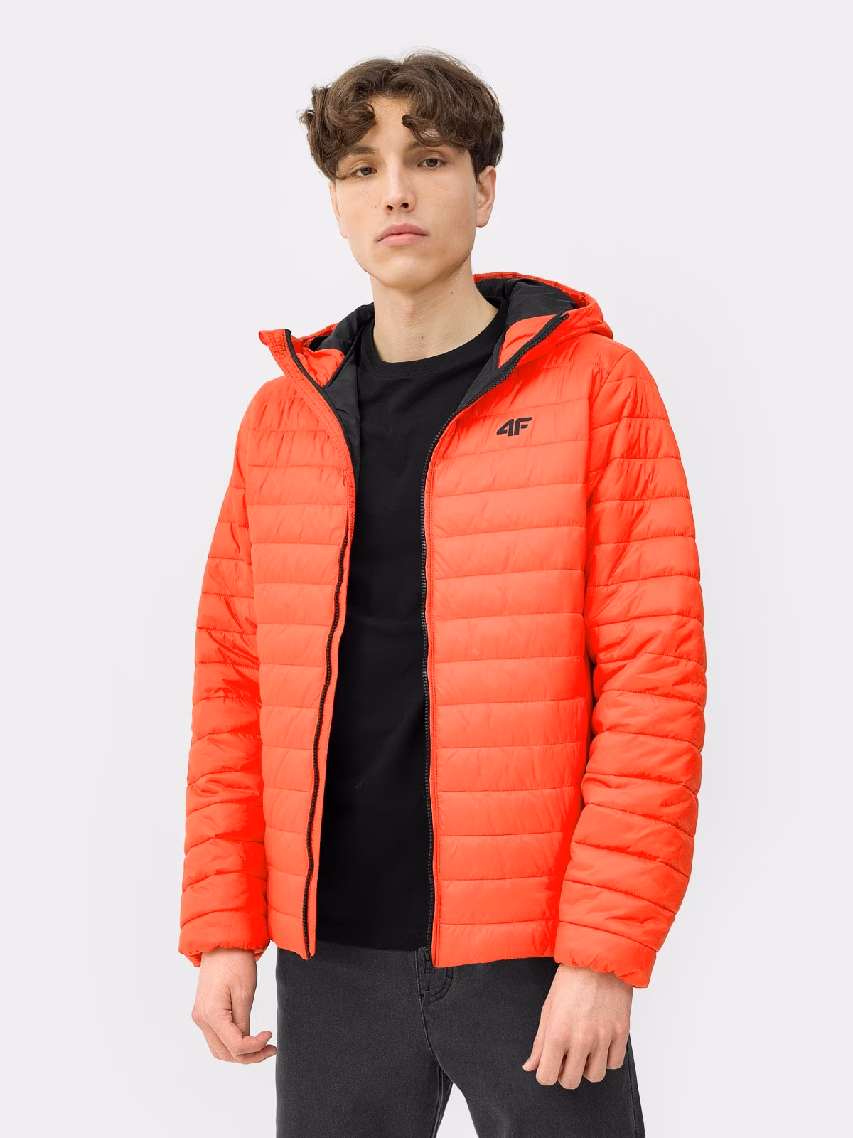 Kurtka puchowa z wypełnieniem syntetycznym męska