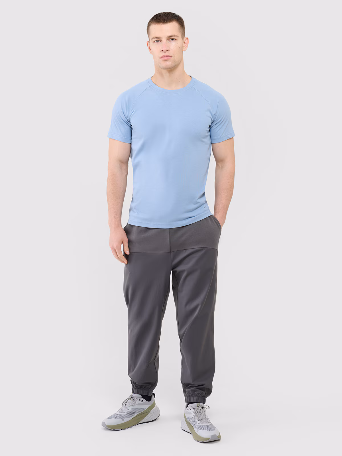 T-shirt regular męski Outhorn - beżowy