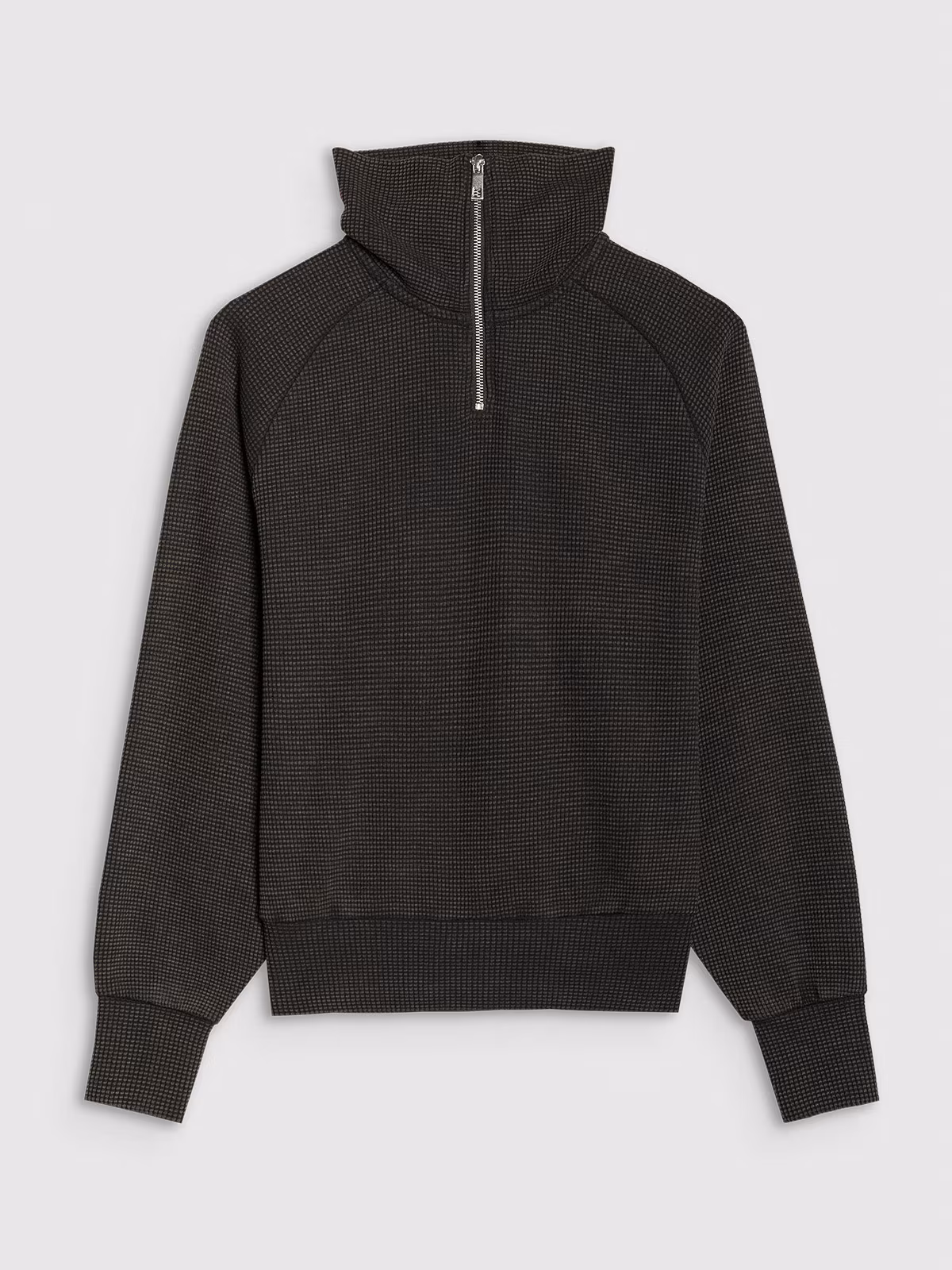 Bluza dresowa oversize nierozpinana bez kaptura damska - czarna