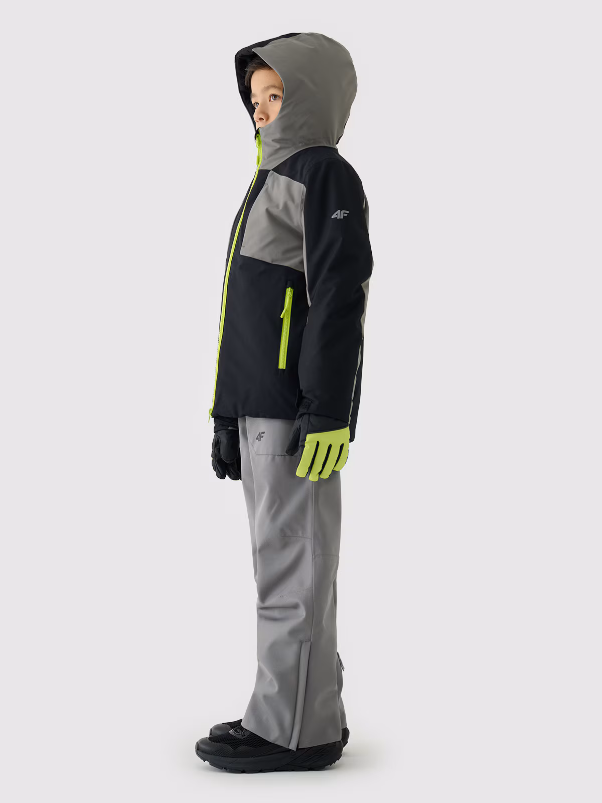 Kurtka narciarska membrana 8000 chłopięca - czarna