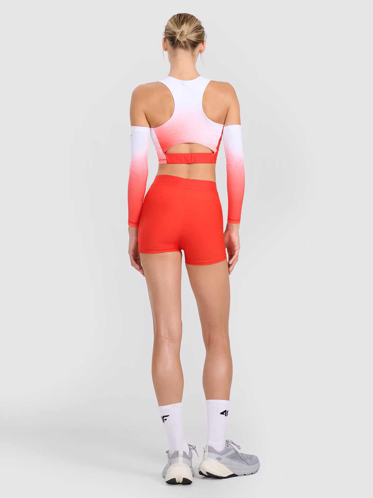 Biustonosz reprezentacji Polski replika damski 4F x PZLA - czerwony