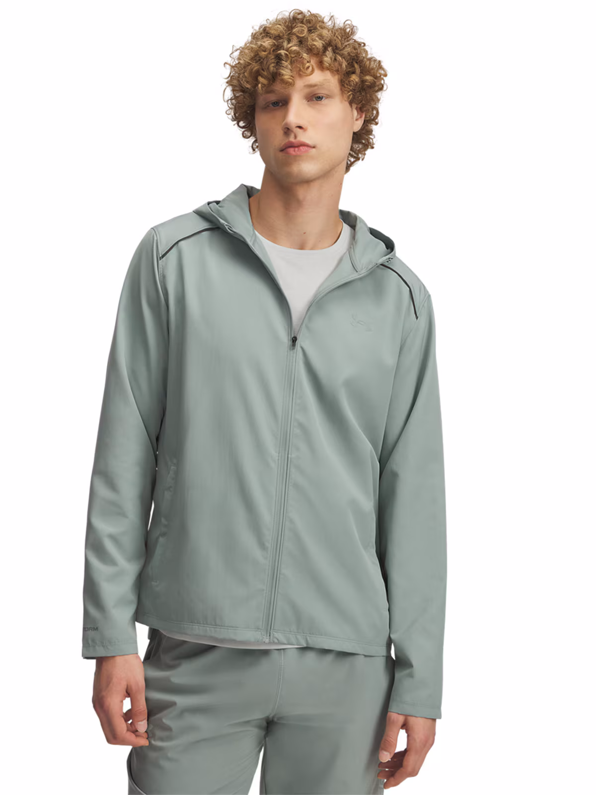 Kurtka do biegania męska Under Armour UA Storm Run Hooded Jacket - zielona