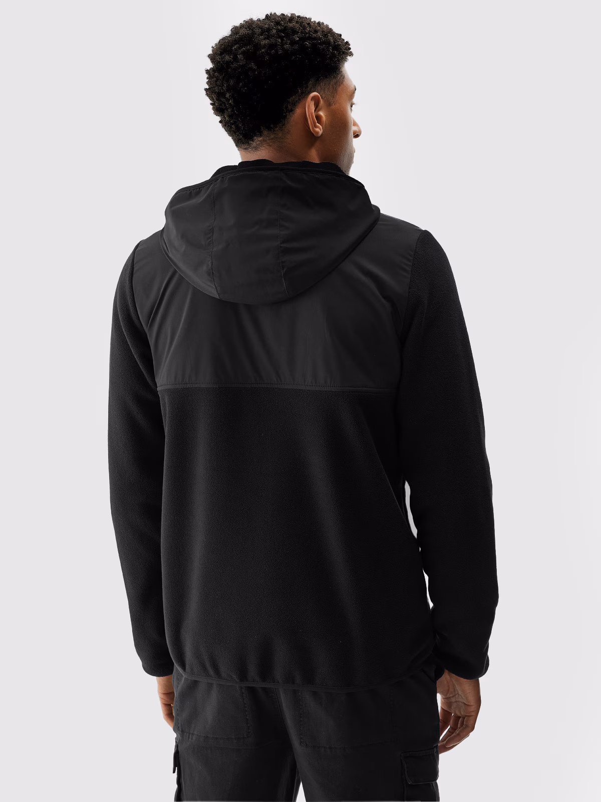 Polar z kapturem regular męski - zielony