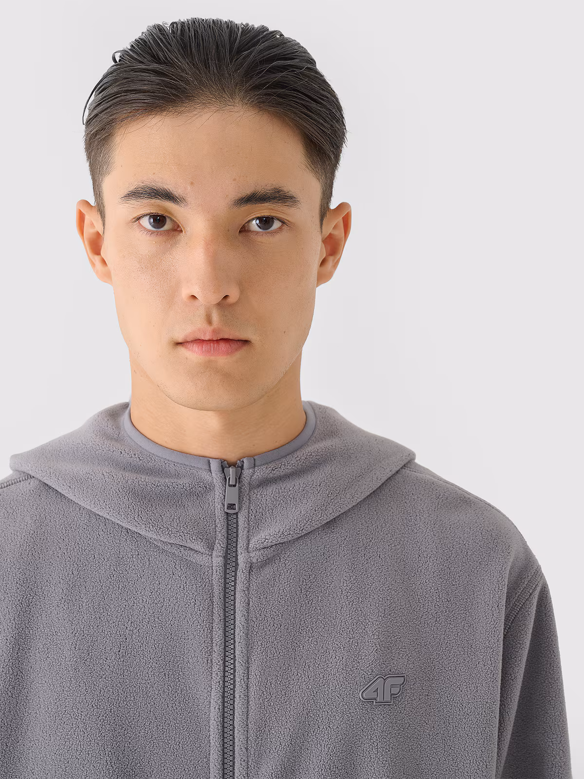 Polar regular z kapturem męski - turkusowy