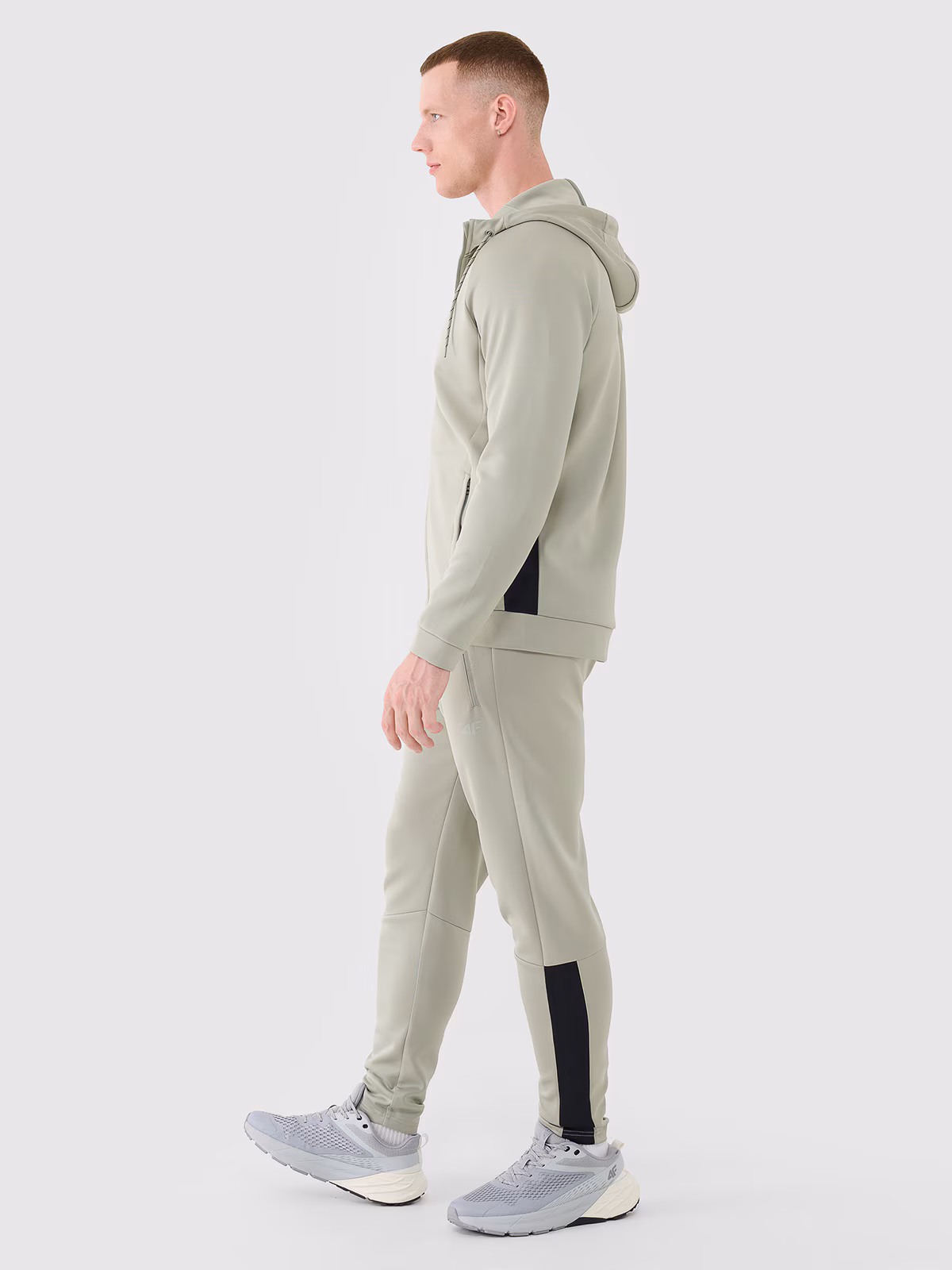 Spodnie treningowe szybkoschnące męskie - czarne