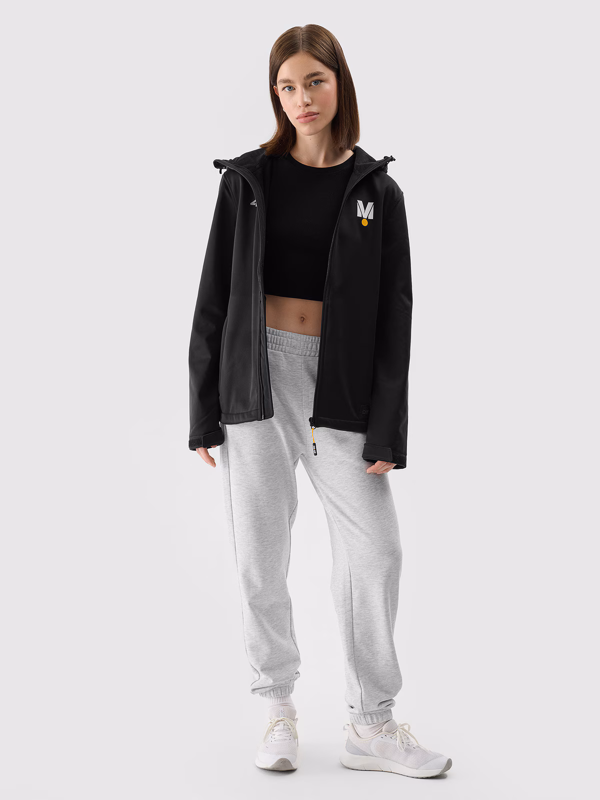 Kurtka softshell wiatroodporna membrana 5000 uniseks 4F x Drift Masters - czarna