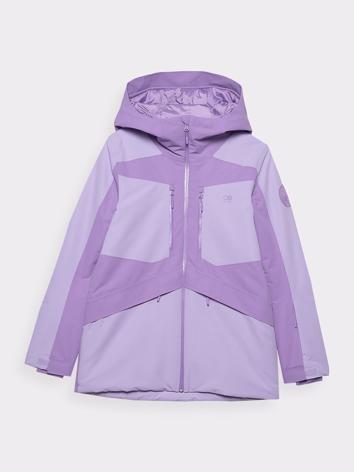 Kurtka snowboardowa membrana 10000 damska - fioletowa