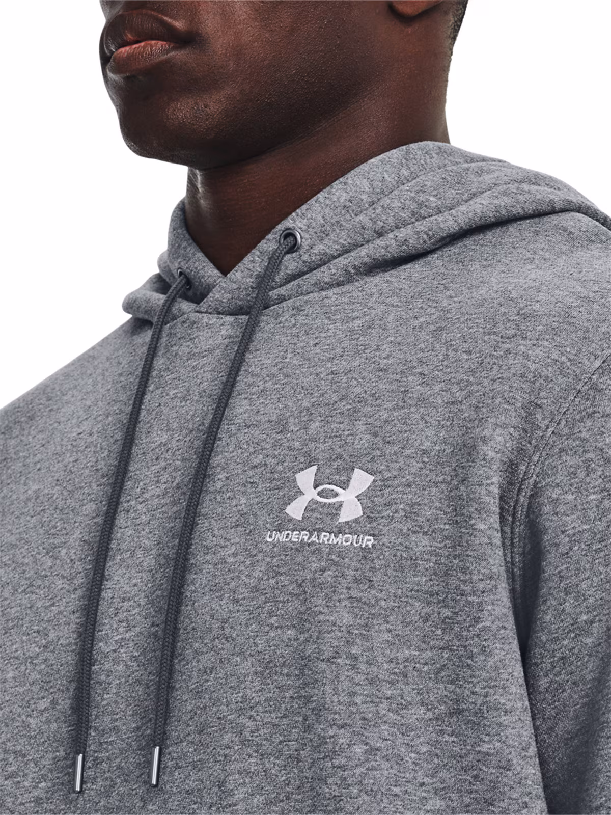 Bluza dresowa nierozpinana z kapturem męska Under Armour UA Icon Fleece Hoodie - szara