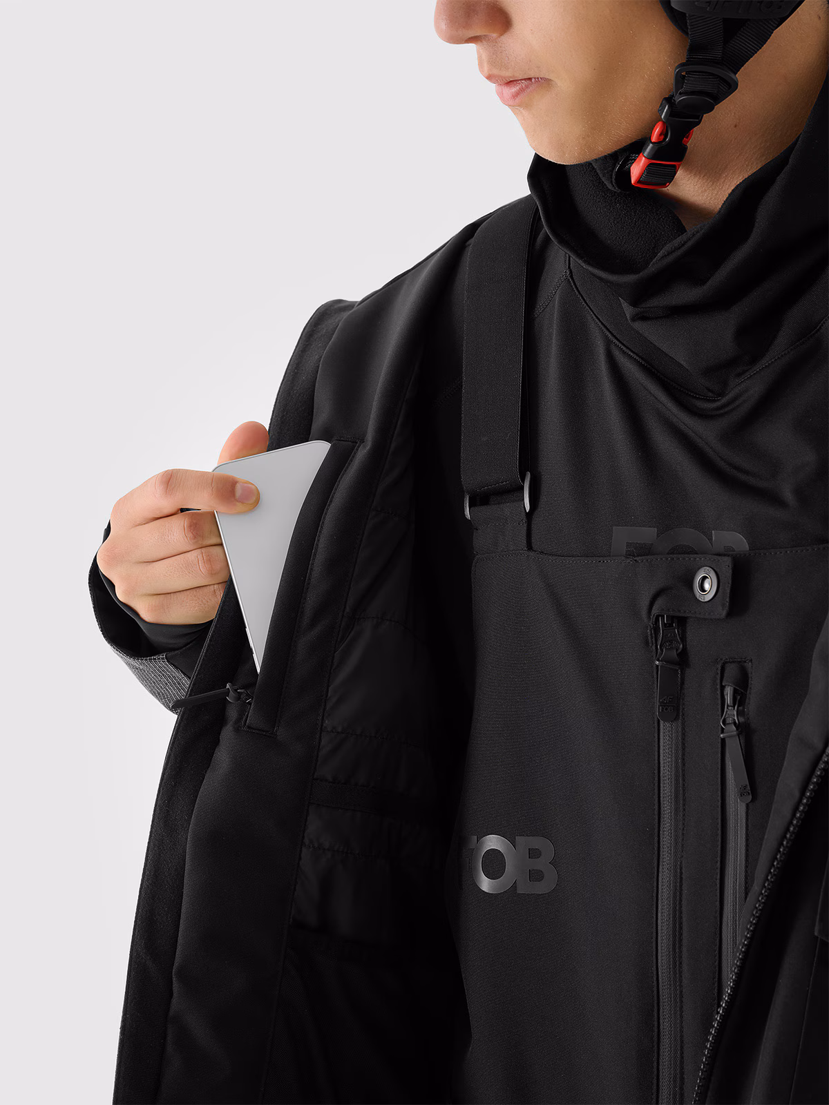 Kurtka snowboardowa membrana 10000 męska - biała