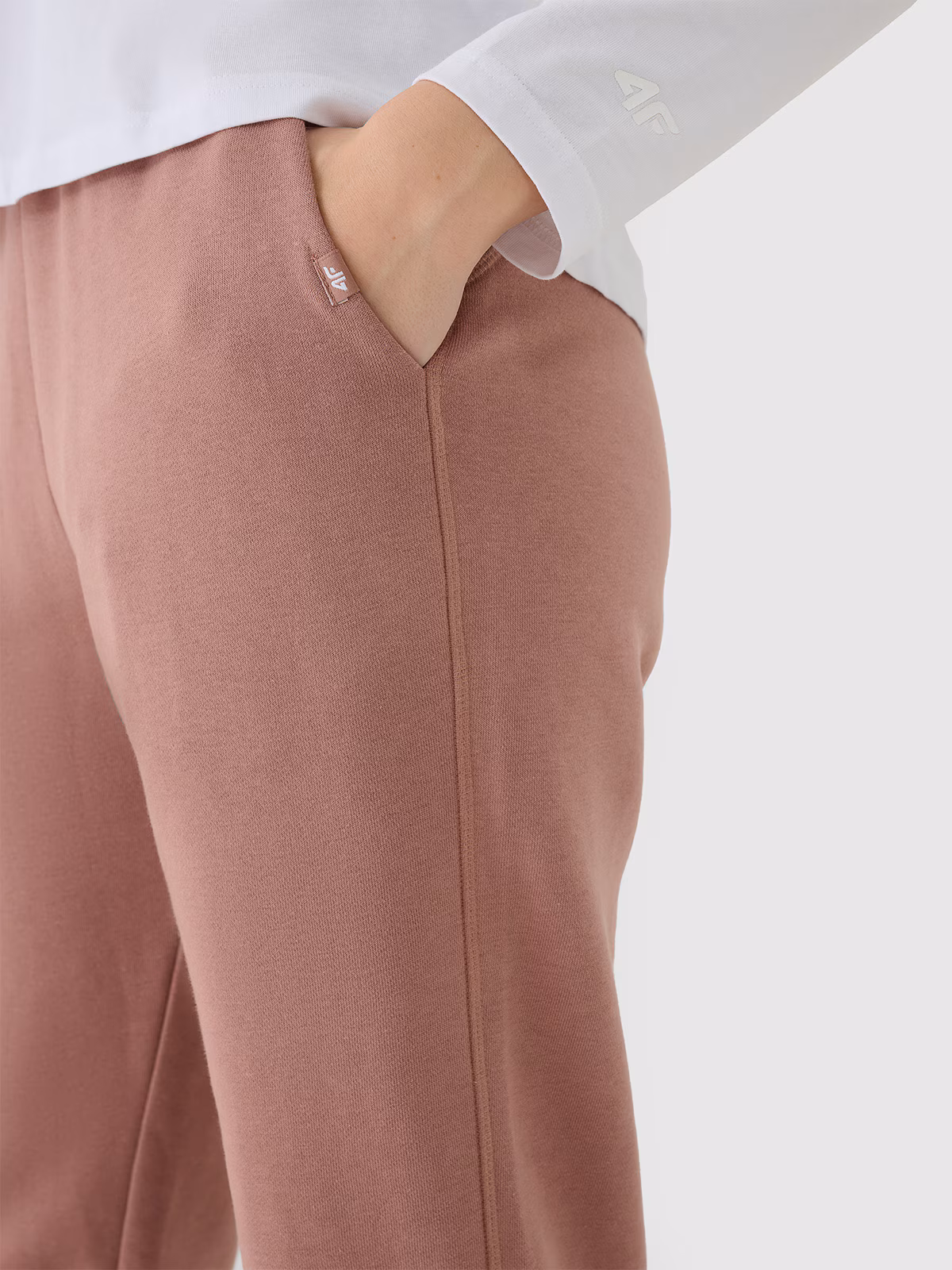 Spodnie dresowe joggery damskie - szare