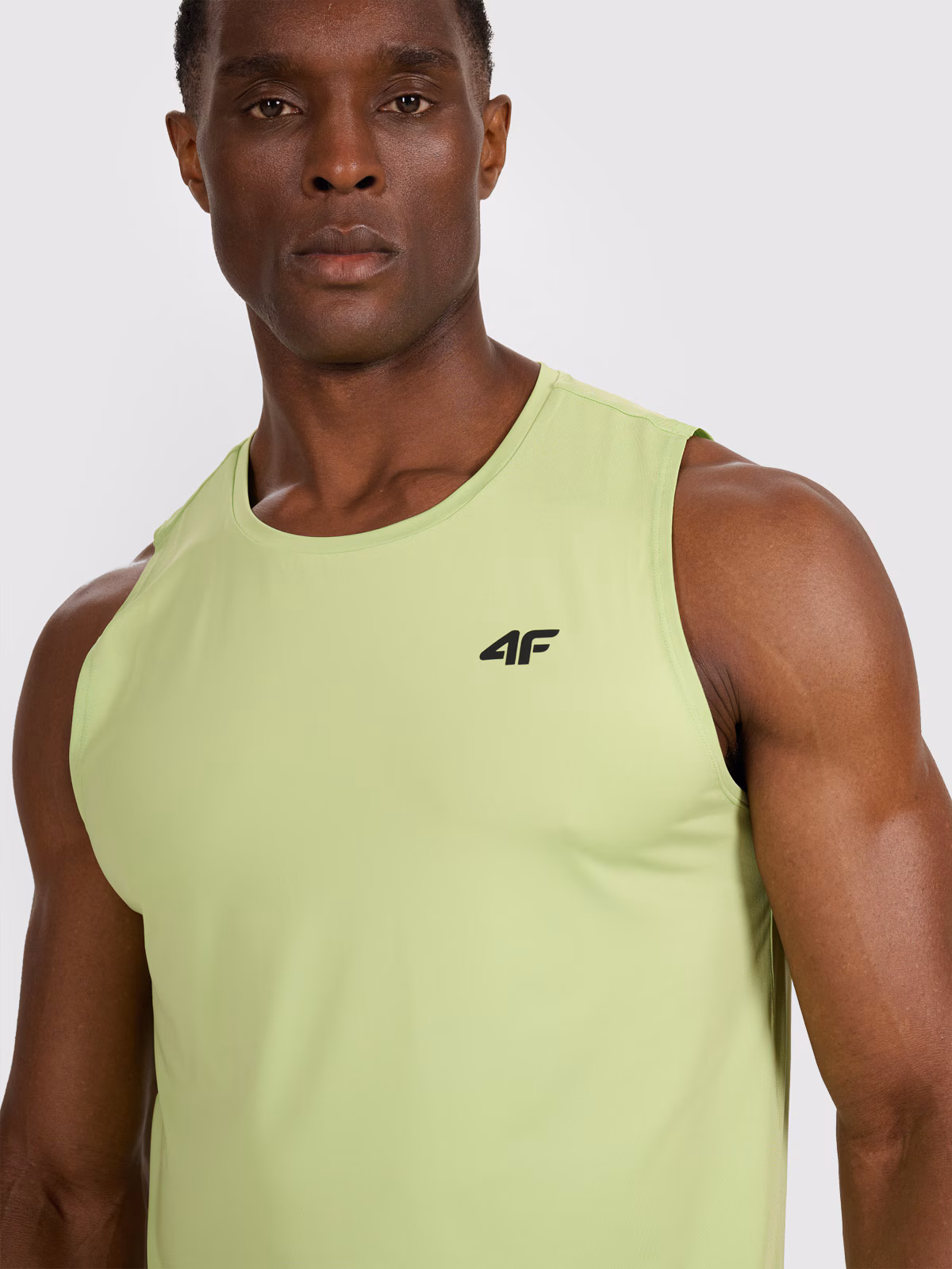 Tank top treningowy szybkoschnący męski - zielony