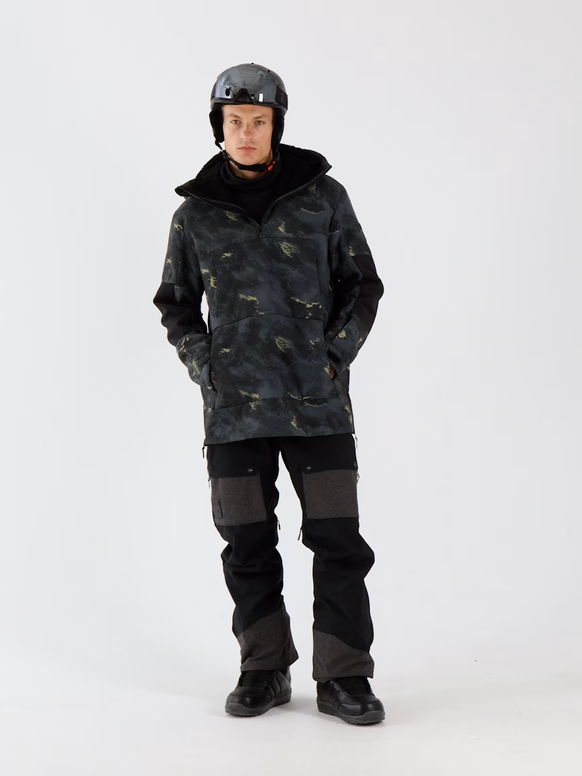 Kurtka snowboardowa membrana 8000 męska - czarna