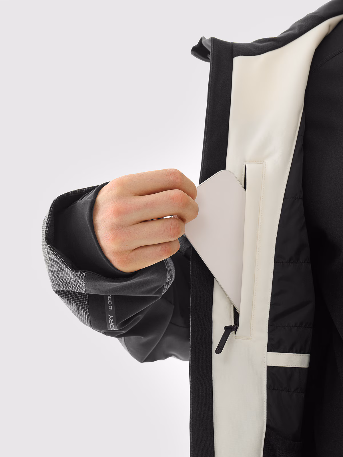 Kurtka snowboardowa membrana 10000 męska - biała