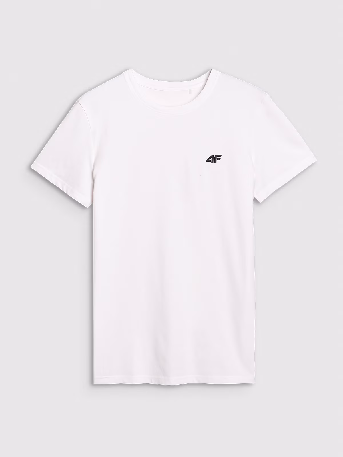 T-shirt slim gładki męski (2-pack) - czarny