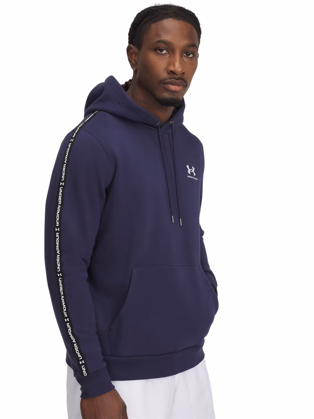 Bluza dresowa męska Under Armour UA Icon Fleece Hd Taping - oliwkowa/khaki
