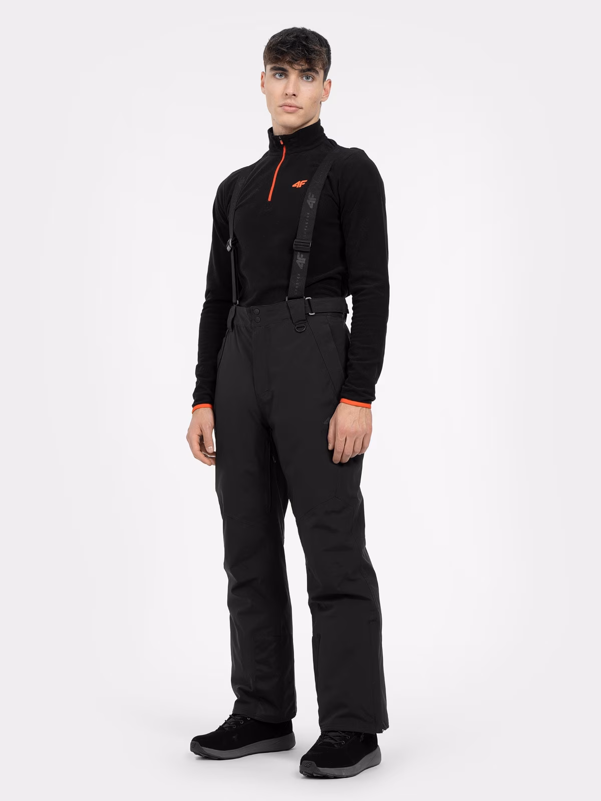 Spodnie narciarskie membrana 8000 męskie - czarne