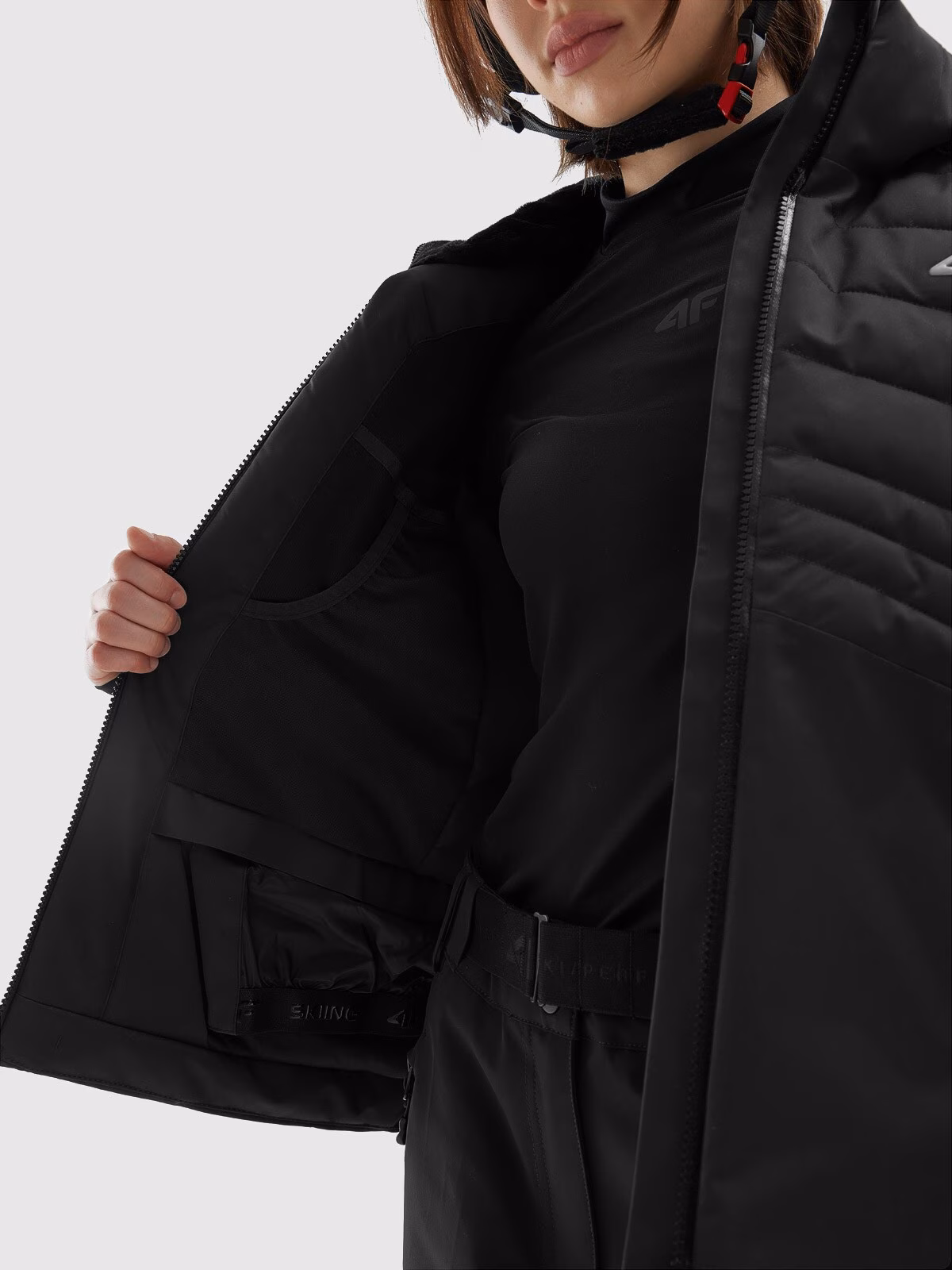 Kurtka narciarska 4FPro membrana Dermizax 20000 damska - czarna