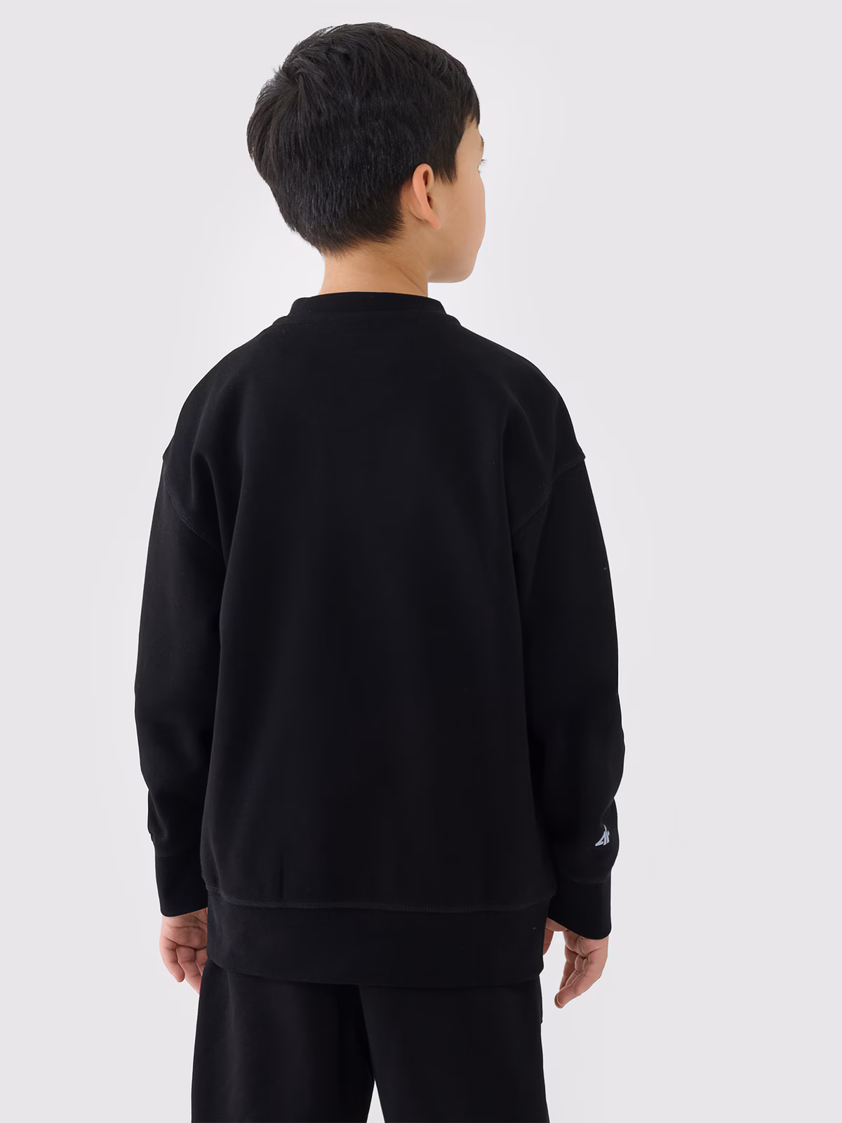 Bluza dresowa nierozpinana bez kaptura chłopięca - granatowa