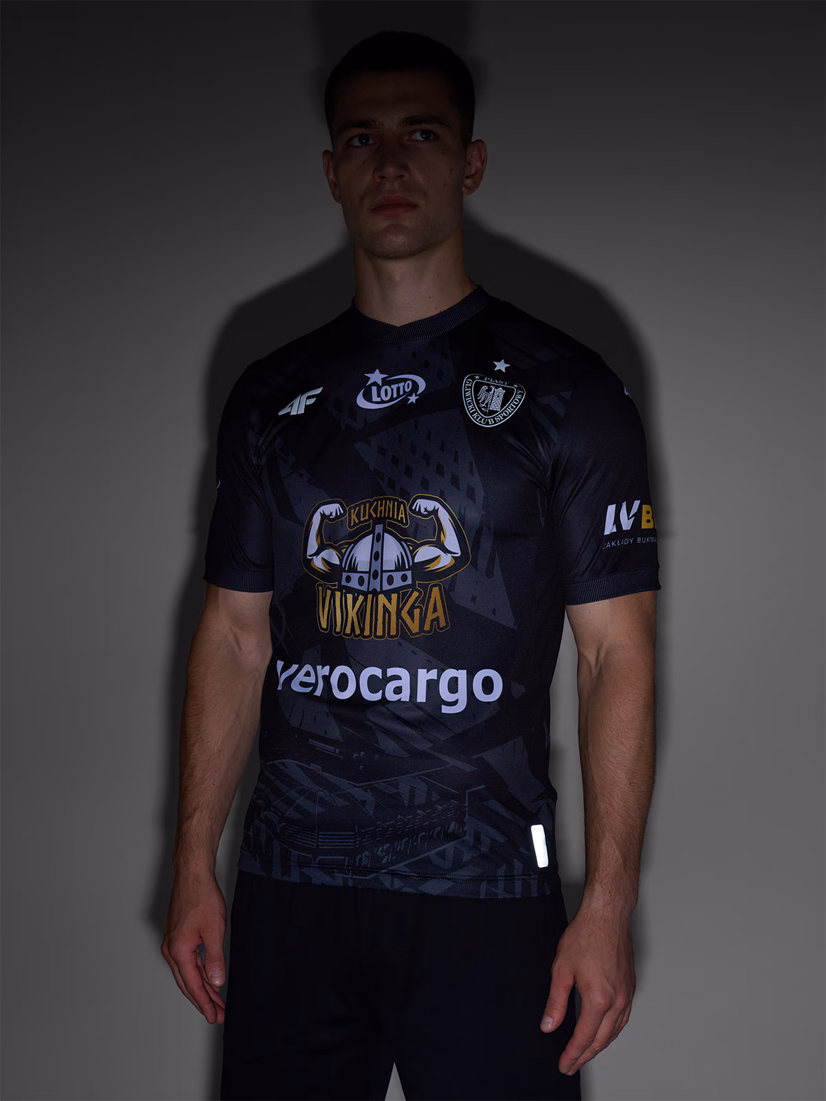 Koszulka klubowa wyjazdowa z sezonu 2024/25 męska 4F x Piast Gliwice - multikolor