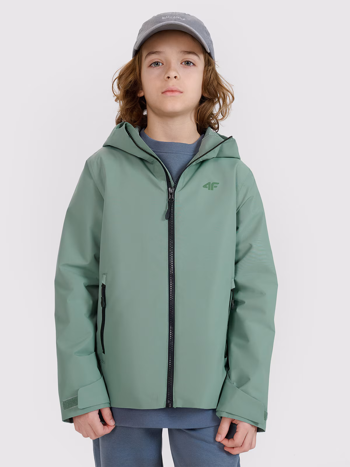 Kurtka przejściowa membrana 5000 dziecięca - czarna