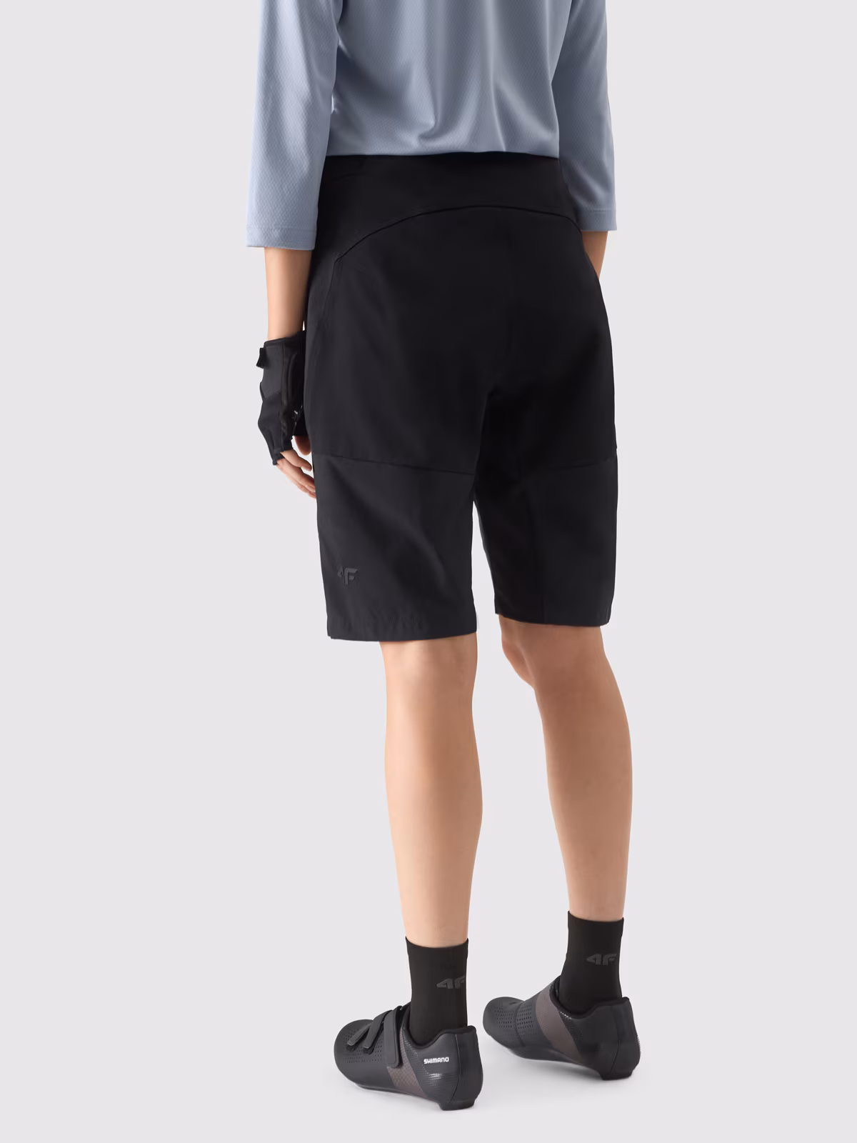 Spodenki rowerowe damskie - czarne