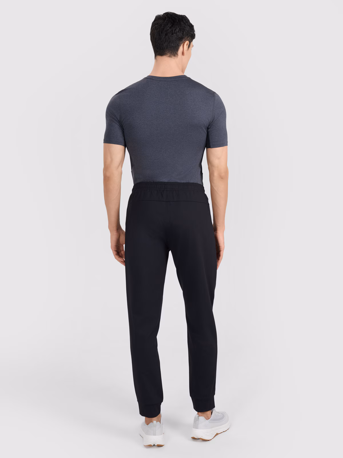 Spodnie treningowe szybkoschnące męskie - czarne