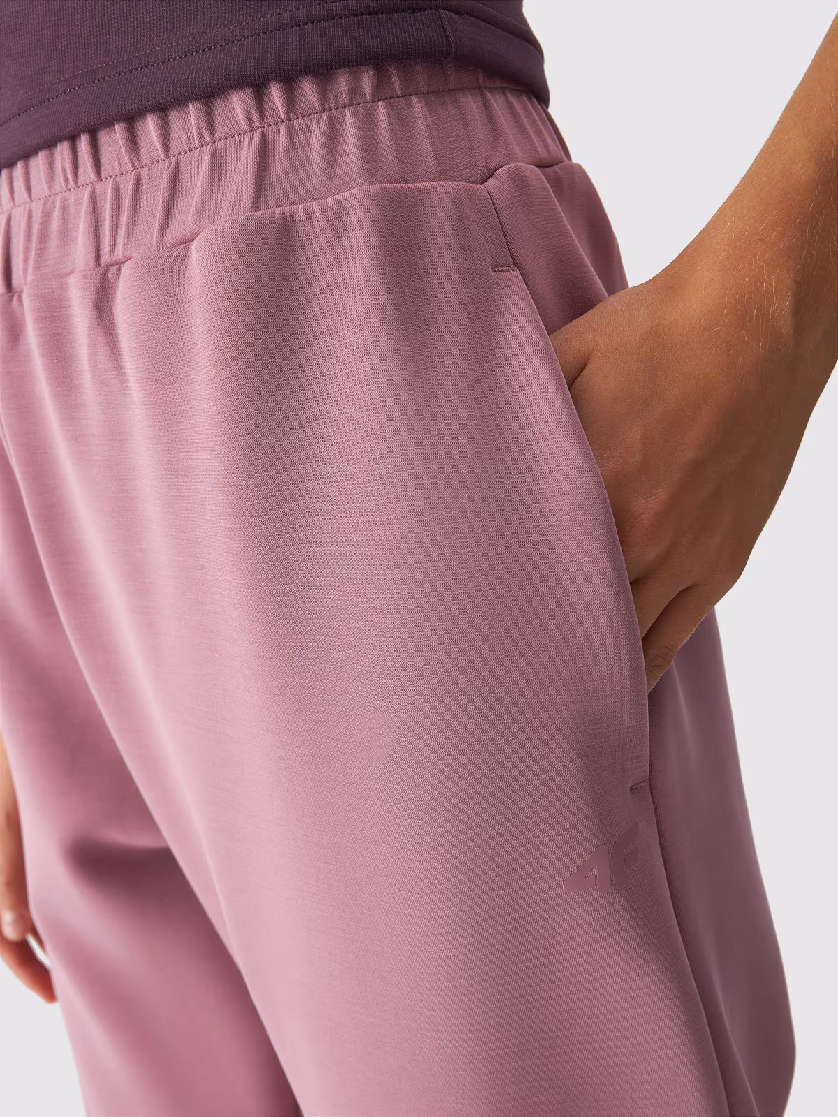 Spodnie dresowe z modalem damskie - fioletowe