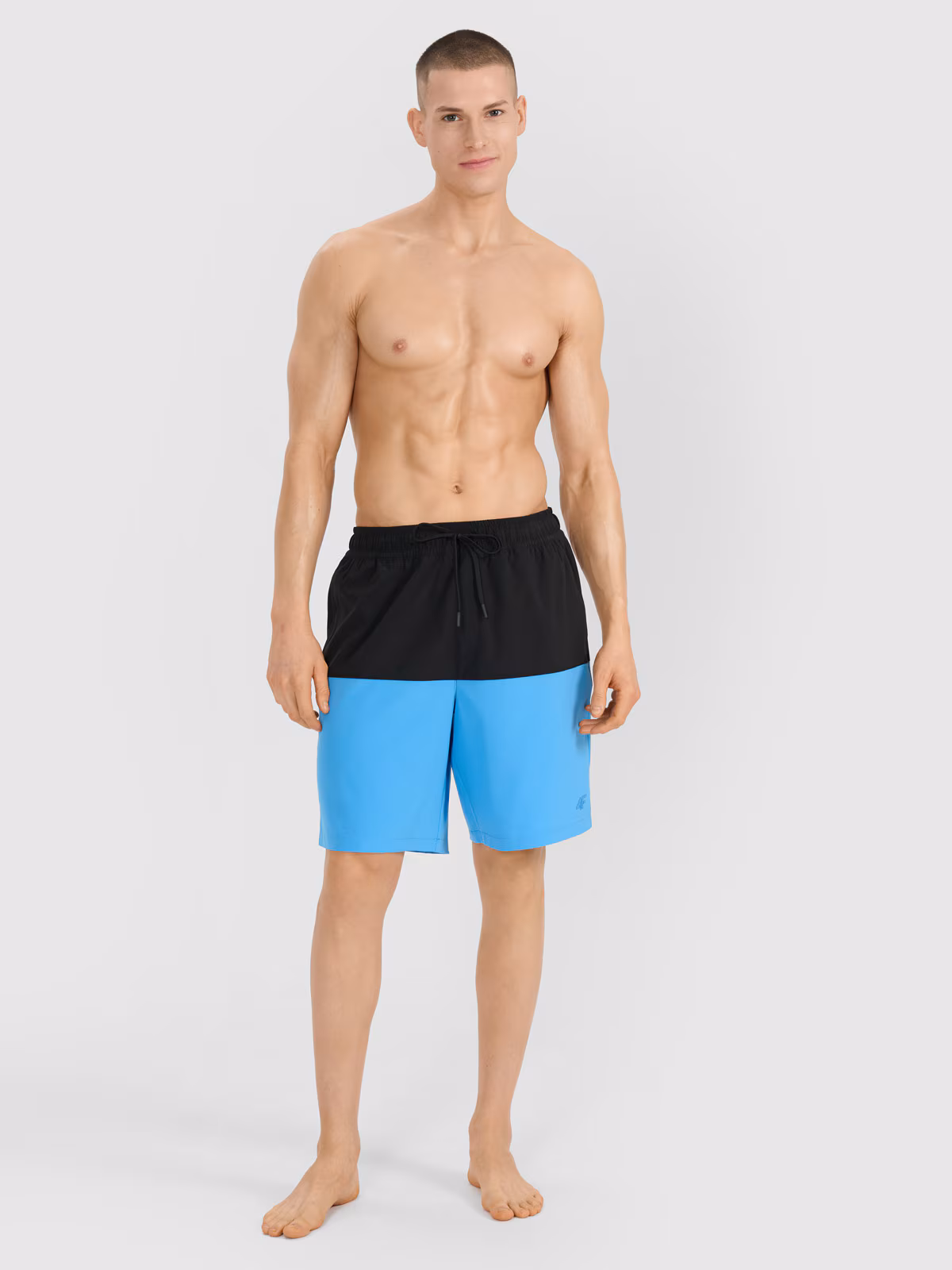 Spodenki plażowe męskie - niebieskie