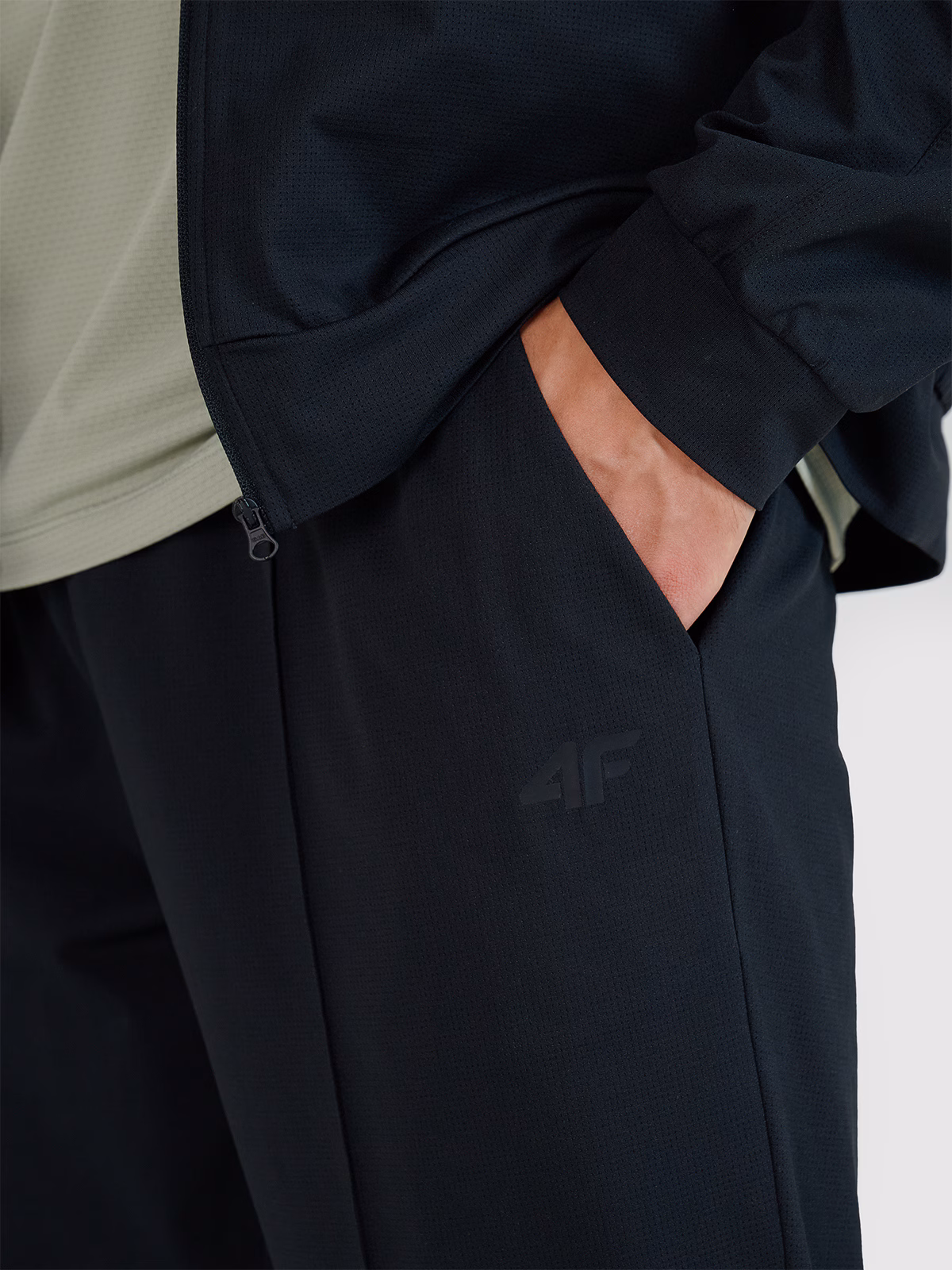 Spodnie treningowe szybkoschnące męskie - czarne