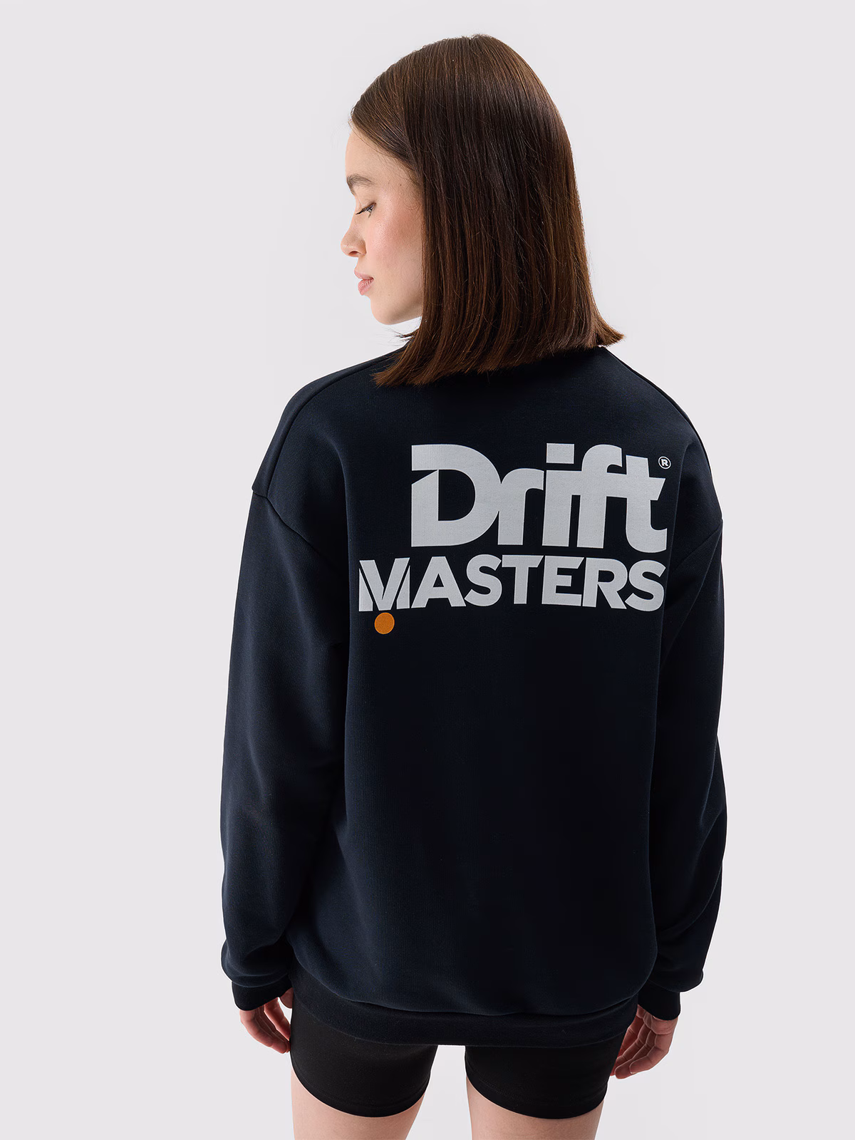 Bluza dresowa nierozpinana bez kaptura uniseks 4F x Drift Masters - czarna