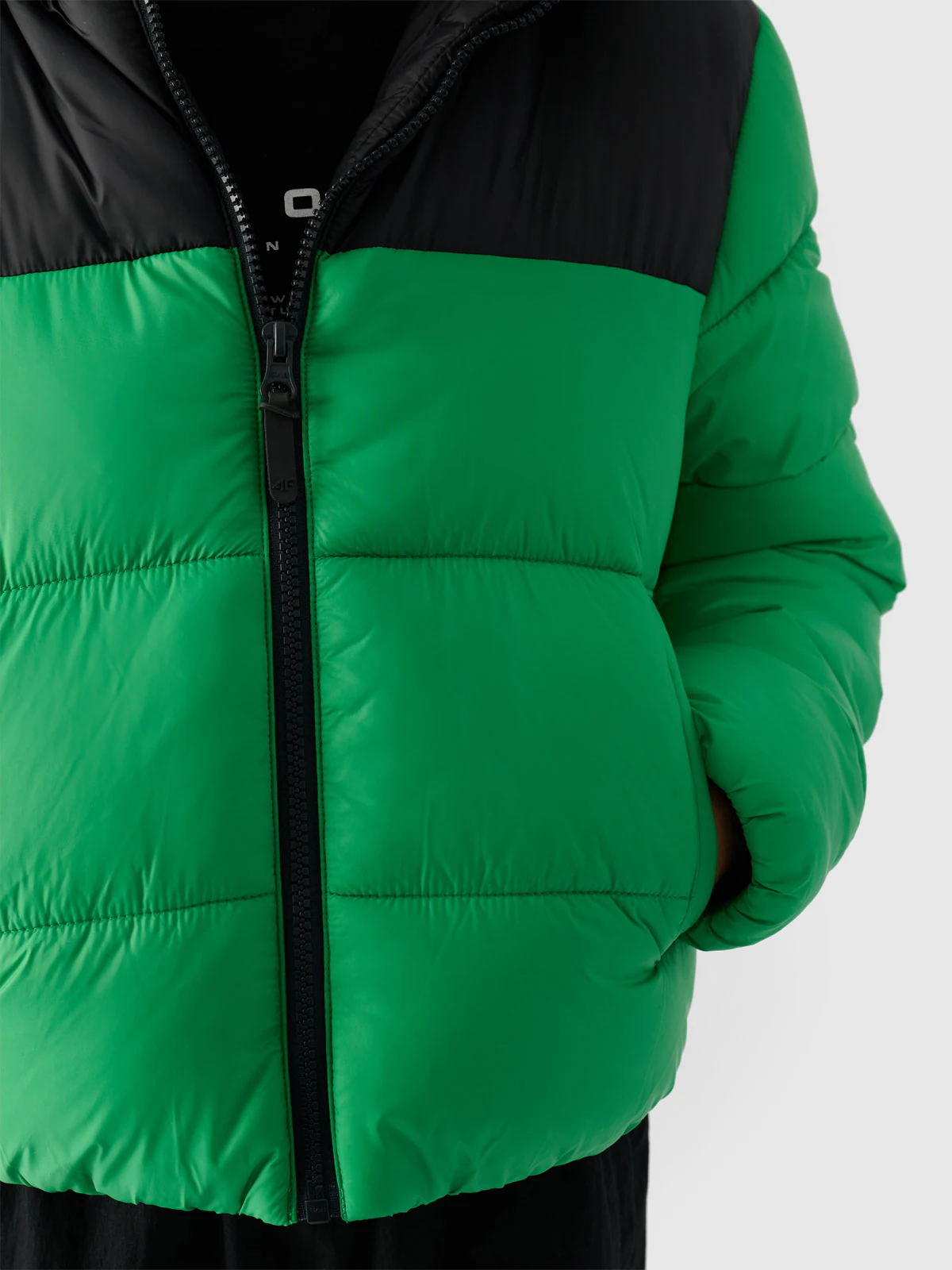 Kurtka puchowa z wypełnieniem syntetycznym chłopięca - żółta