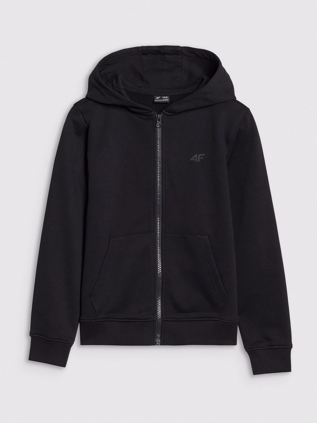 Bluza dresowa rozpinana z kapturem dziewczęca - fioletowa