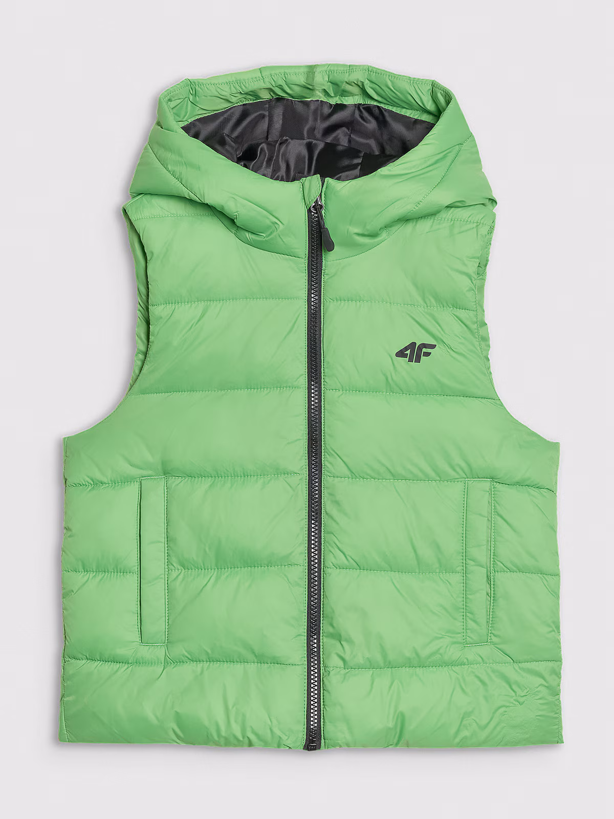 Bezrękawnik puchowy z wypełnieniem syntetycznym chłopięcy - pomarańczowy