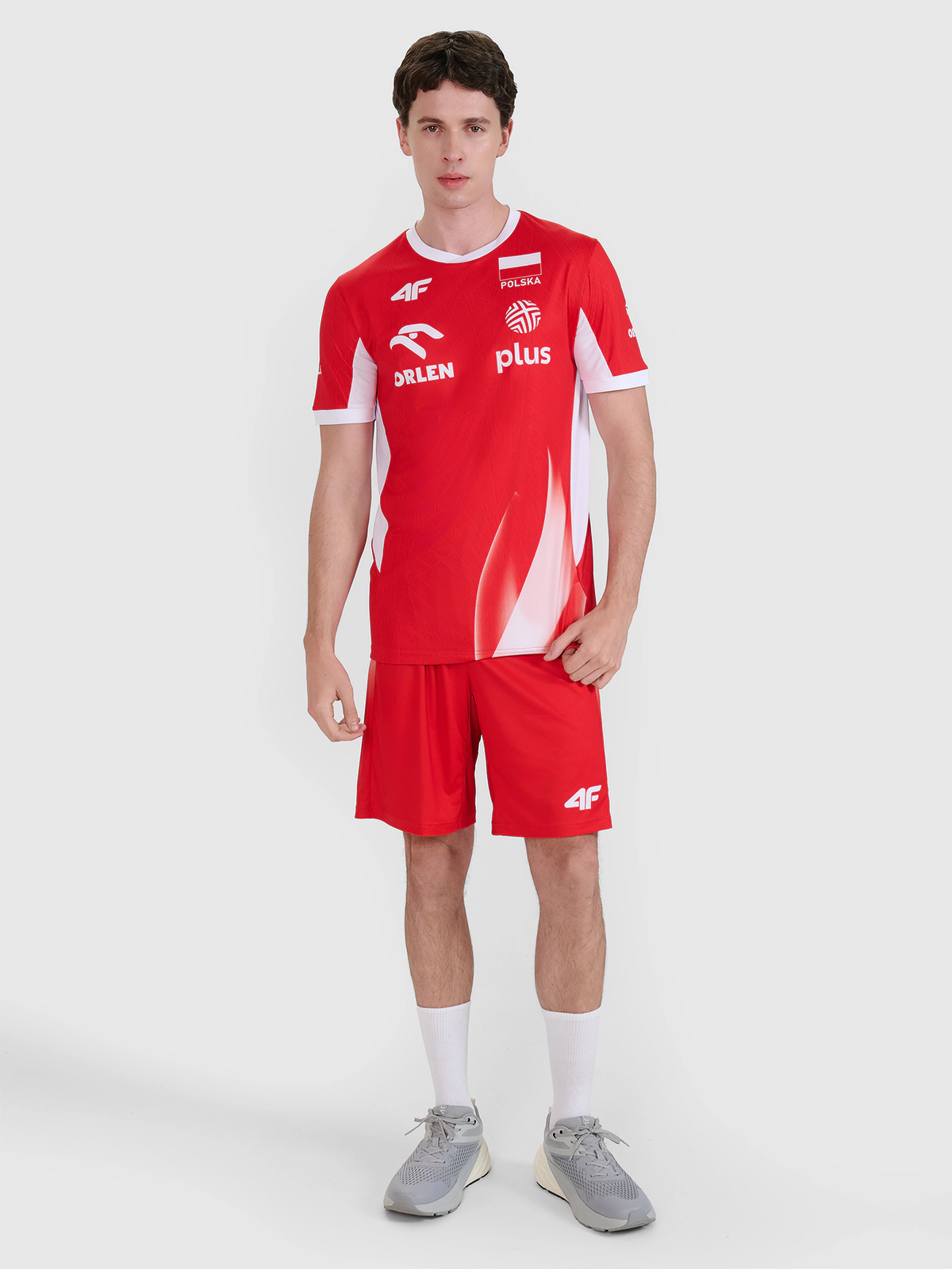 Koszulka meczowa replika domowa męska 4F x Polska Siatkówka - biała