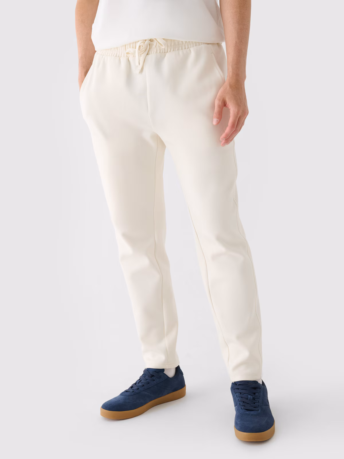 Spodnie dresowe męskie - beżowe