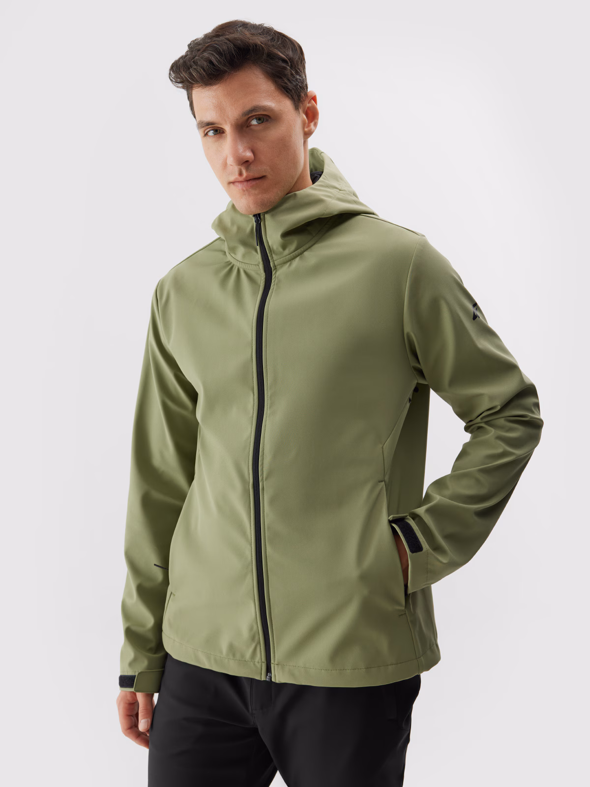 Kurtka softshell wiatroodporna membrana 5000 męska - czerwona