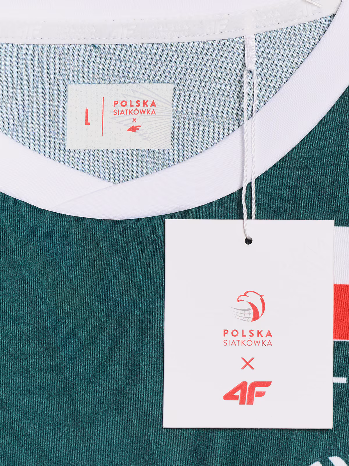 Koszulka meczowa replika domowa męska 4F x Polska Siatkówka - biała