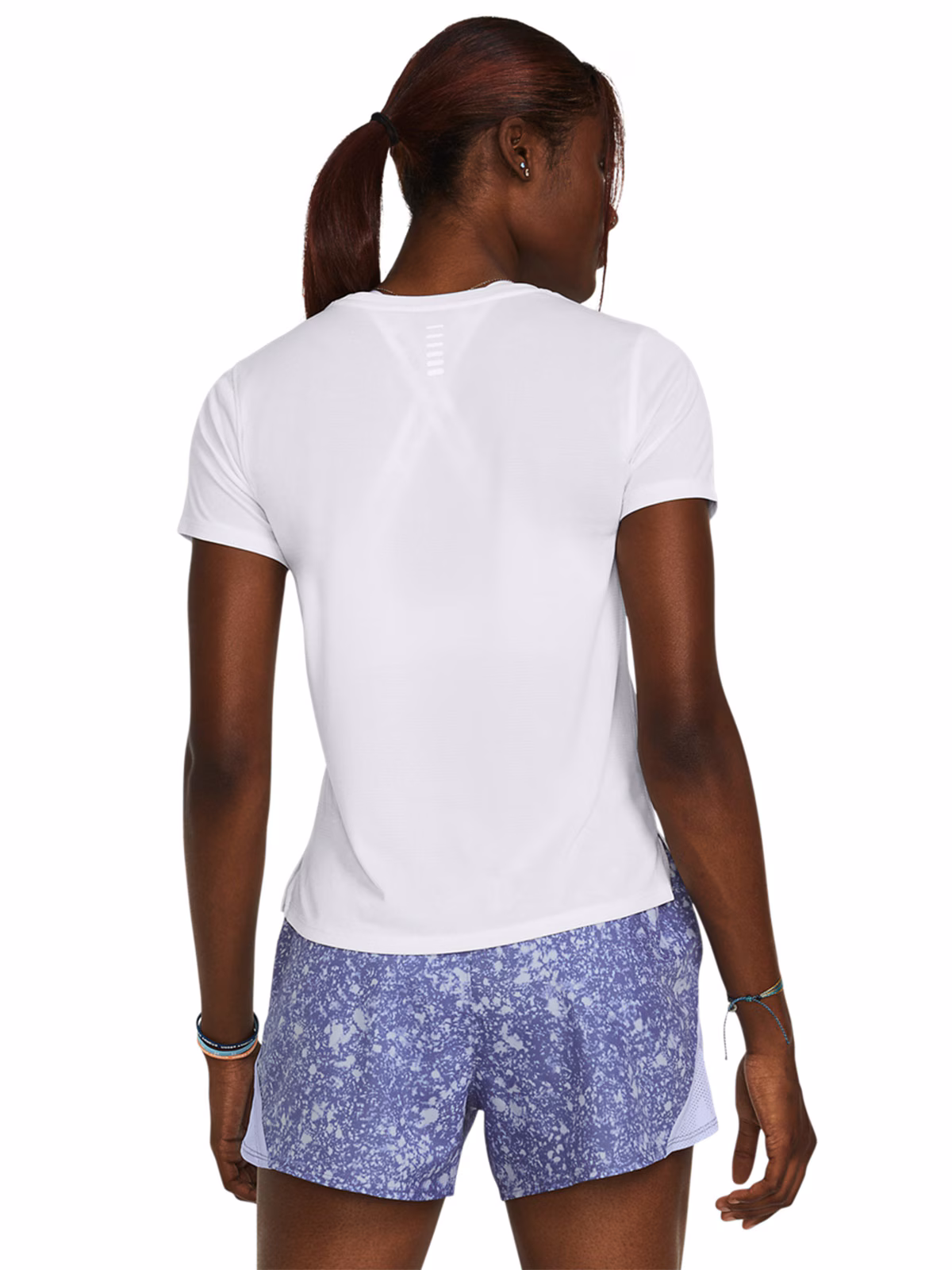 Koszulka do biegania damska Under Armour UA Launch Shortsleeve - biała