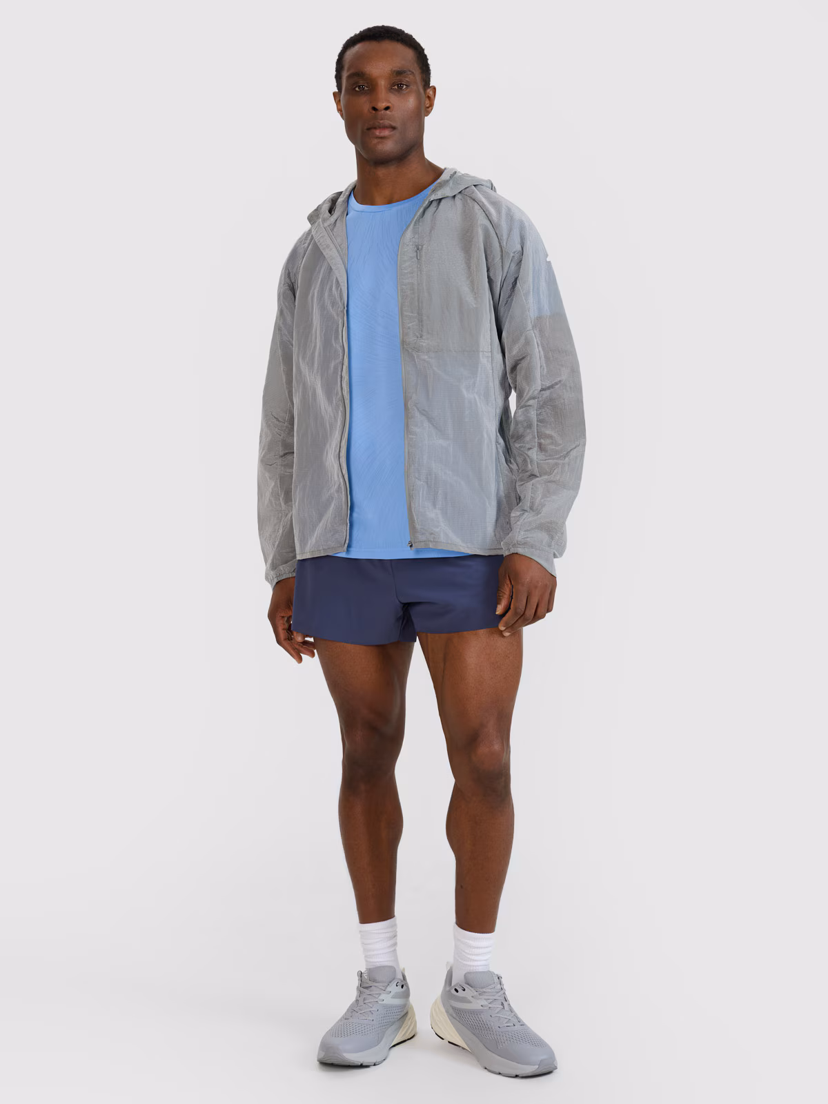 Kurtka do biegania Ultralight męska - szara