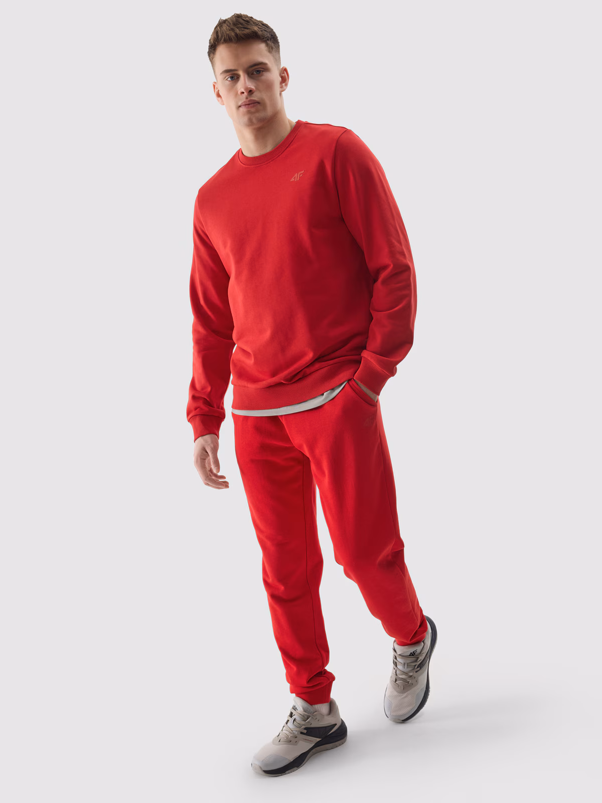 Spodnie dresowe joggery męskie - niebieskie