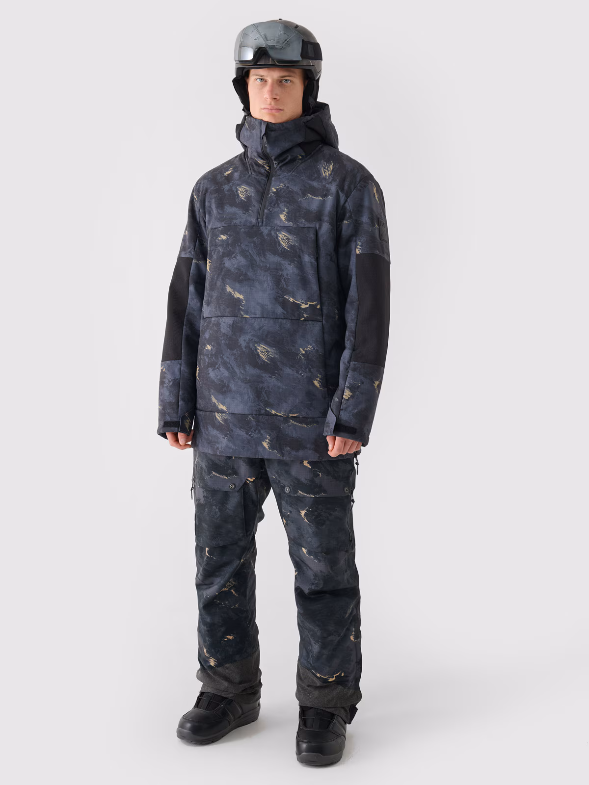 Kurtka snowboardowa membrana 8000 męska - czarna