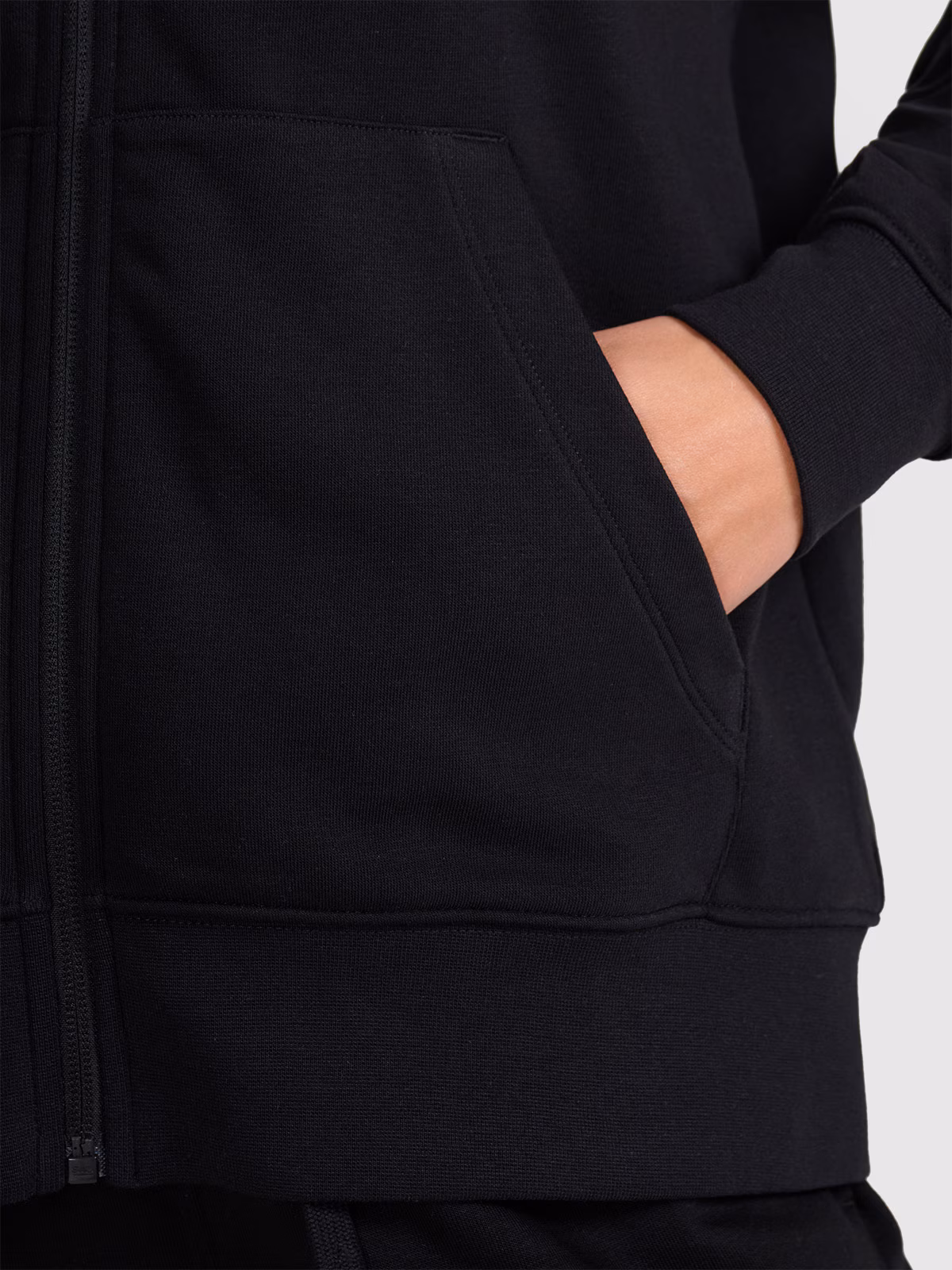 Bluza dresowa rozpinana z kapturem damska - granatowa