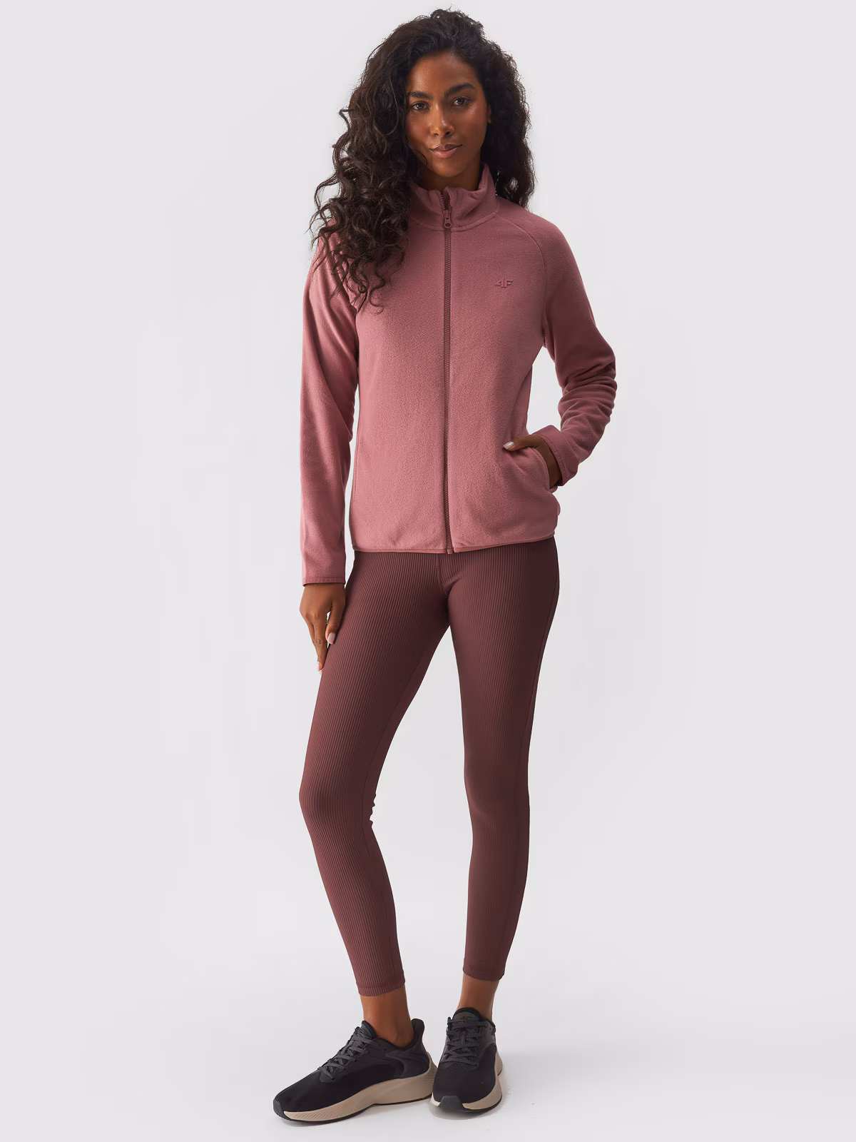 Polar ze stójką regular damski - czarny