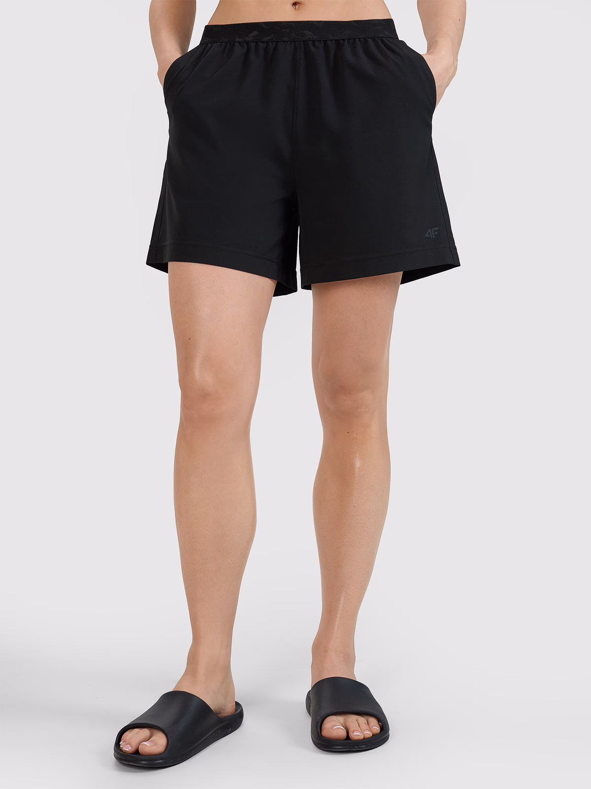 Spodenki plażowe damskie - czarne