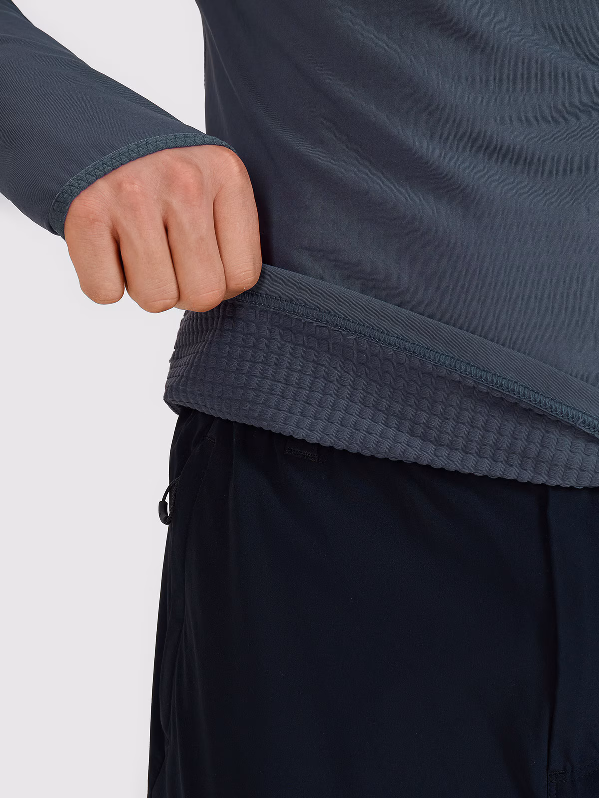 Bluza trekkingowa szybkoschnąca męska - szara