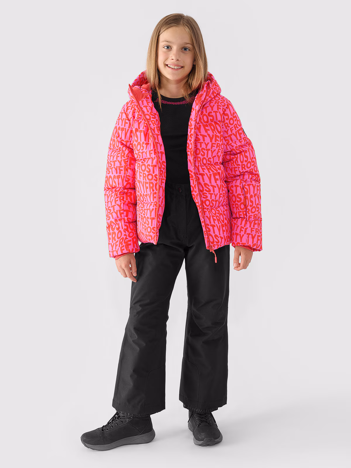 Kurtka narciarska membrana 5000 dziewczęca - multikolor