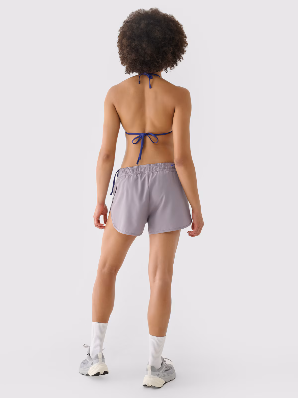 Spodenki plażowe damskie - fioletowe